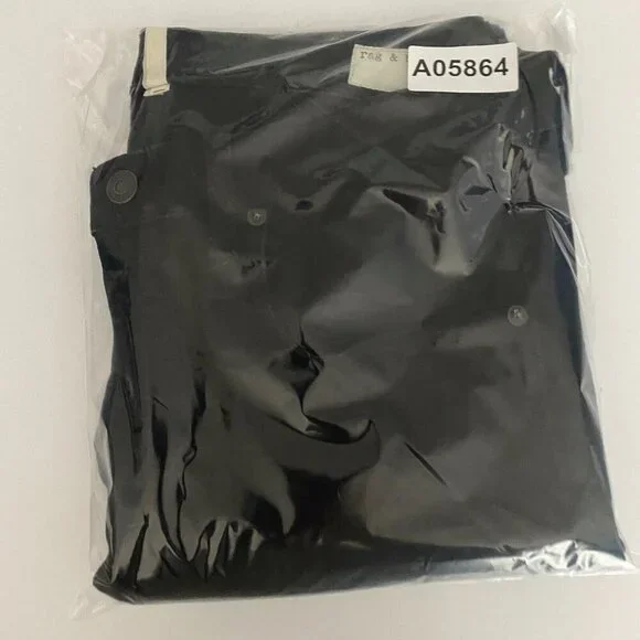 Rag & Bone High Rise Skinny Jeans in Black Coal Size 31 - Picture 12 of 12